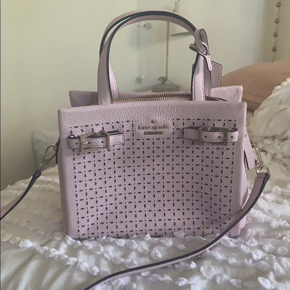 Kate spade light pink satchel handbag